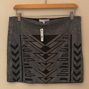 Black/Gold/Silver Sequin Skirt